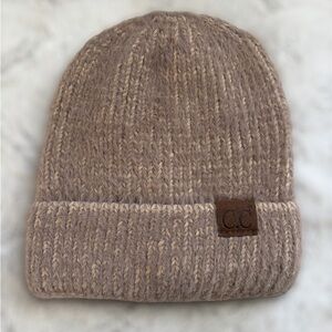 C.C Tan Knit Beanie